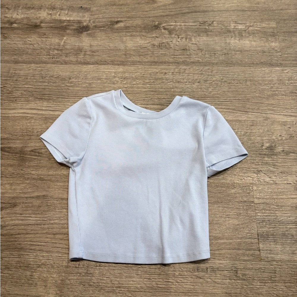 Garage Light Blue Baby Tee